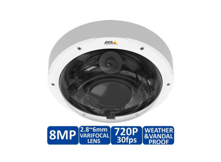 AXIS P3707PE 8MP 360 Degree Multisensor Dome IP Security Camera MA