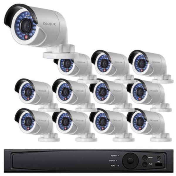 Bullet IP Security Camera System, 16 Camera